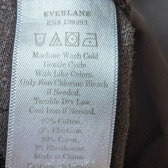 Everlane Wide Leg Crop Pant Washed Black High Rise Stretch Jeans Plus Sz 4 - Picture 12 of 13